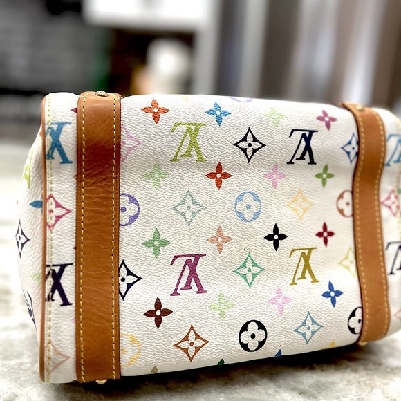 Louis Vuitton White Monogrammed Multicolored Priscilla Bag - Picture 7 of 14
